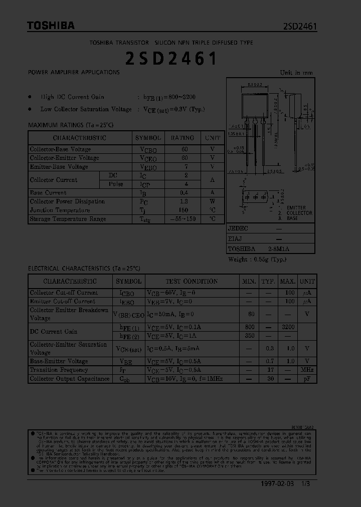 2SD2461_379424.PDF Datasheet
