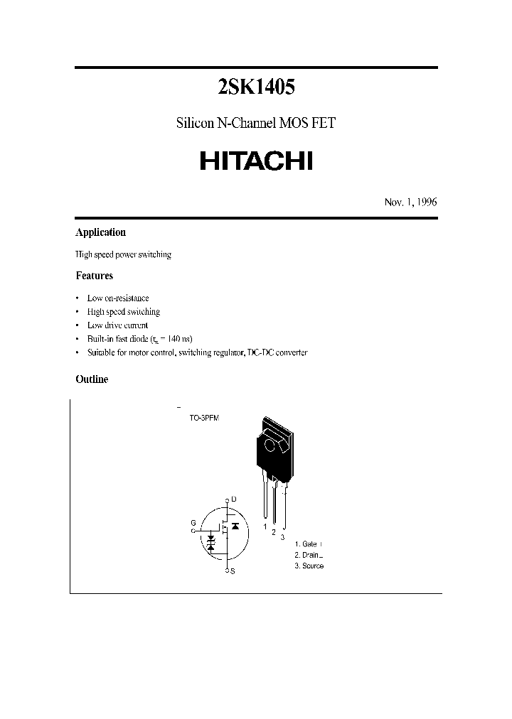 2SK1405_332322.PDF Datasheet