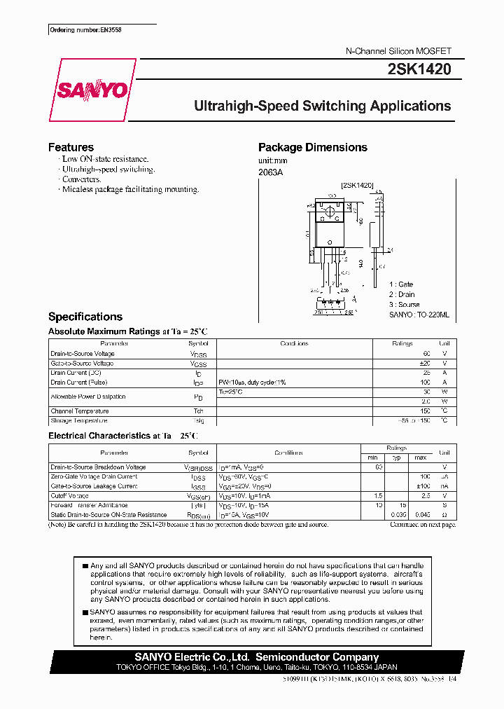 2SK1420_347447.PDF Datasheet