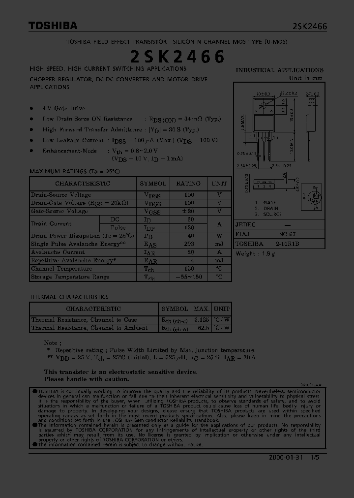 2SK2466_319708.PDF Datasheet