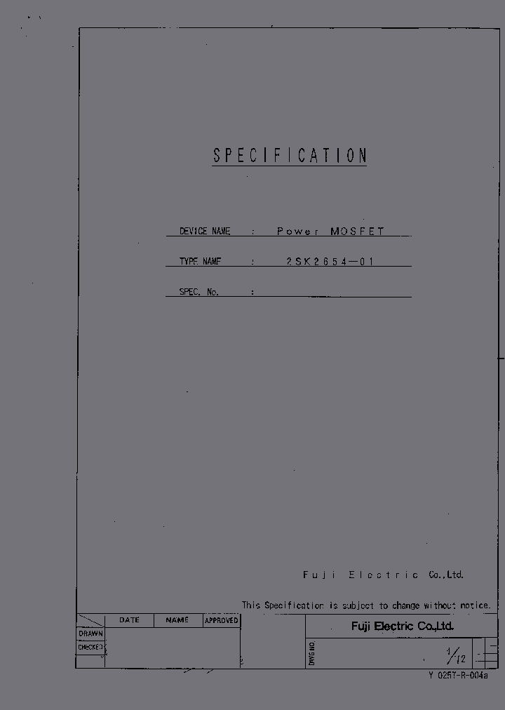 2SK2654_342099.PDF Datasheet