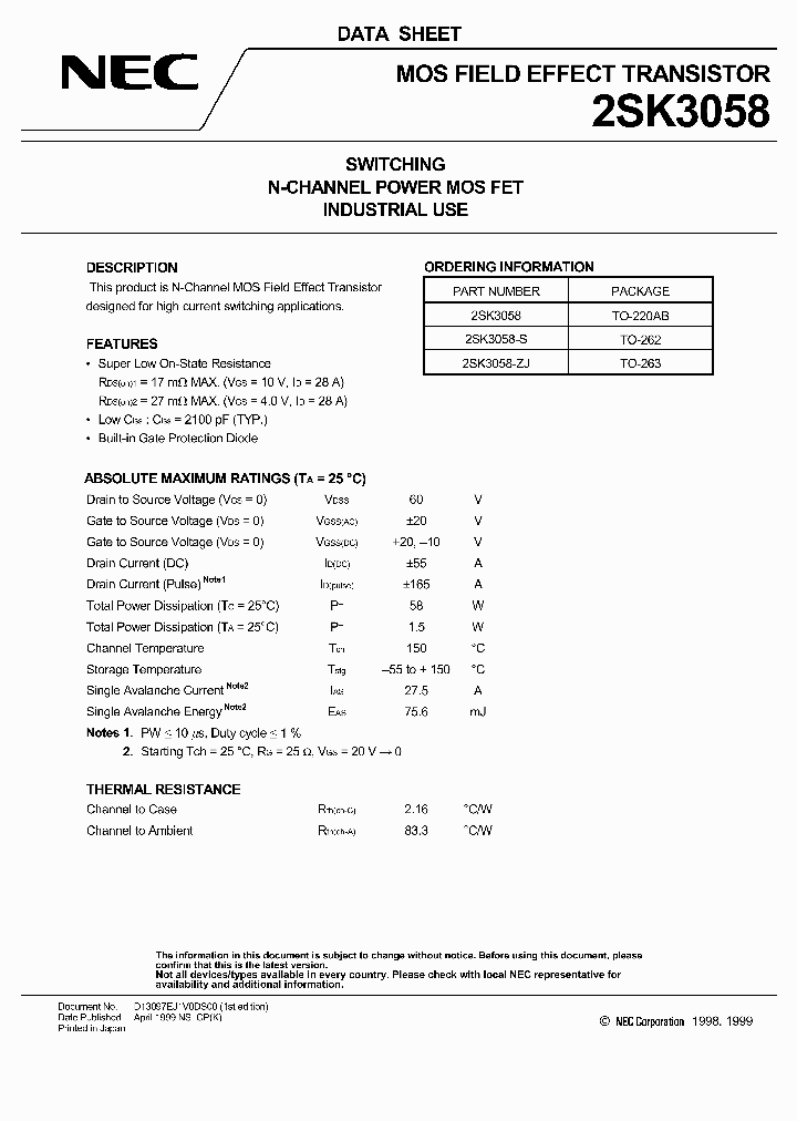 2SK3058_359871.PDF Datasheet