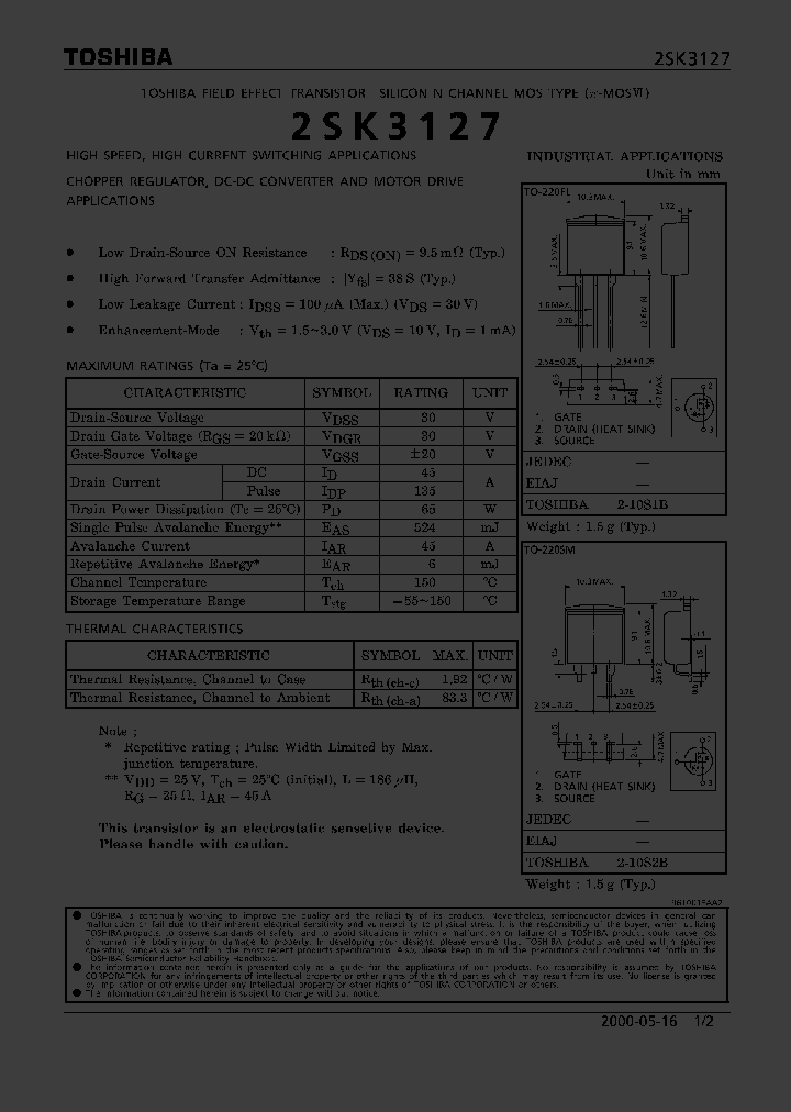 2SK3127_341900.PDF Datasheet