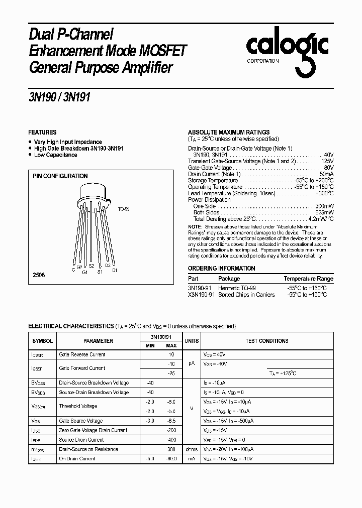 3N191_370791.PDF Datasheet