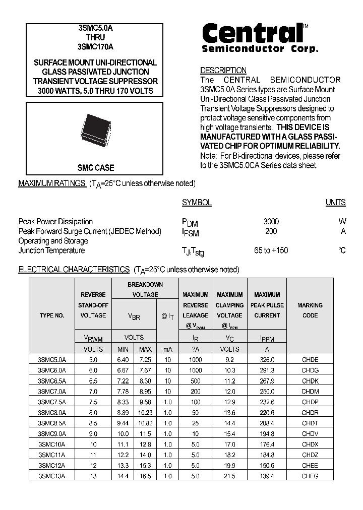 3SMC51A_170301.PDF Datasheet