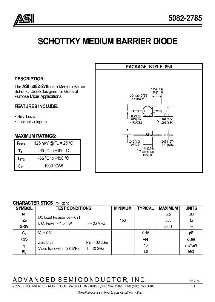5082-2785_354931.PDF Datasheet