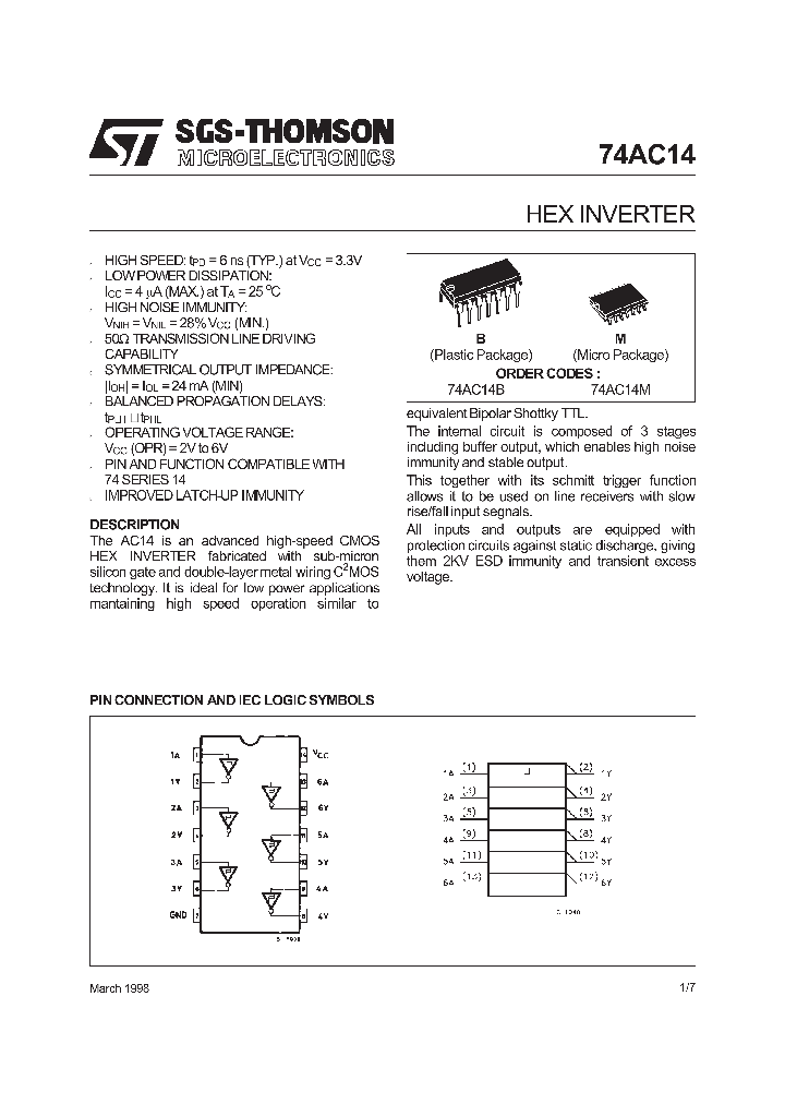 74AC14_39071.PDF Datasheet