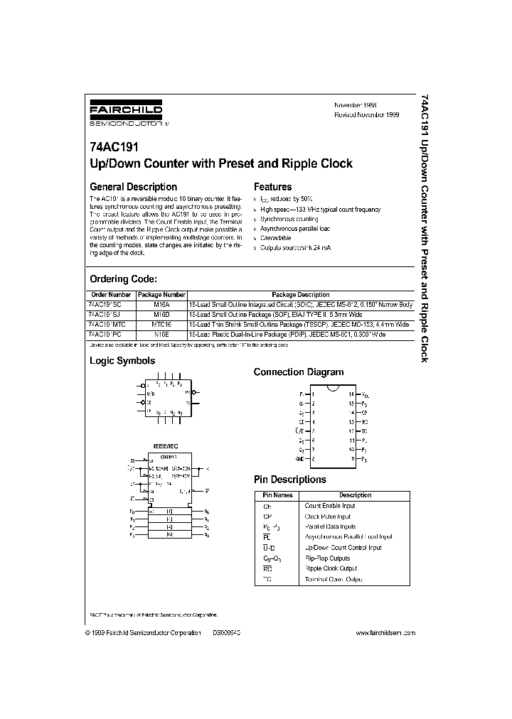74AC191_318783.PDF Datasheet