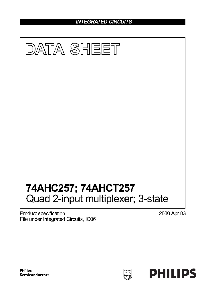 74AHC257_17913.PDF Datasheet
