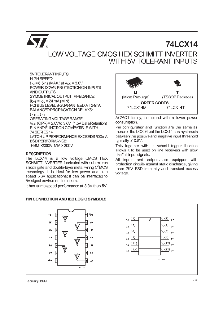 74LCX14_322936.PDF Datasheet