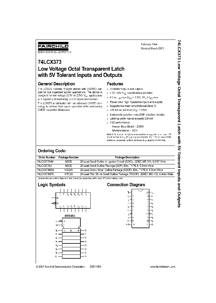 74LCX373_187440.PDF Datasheet