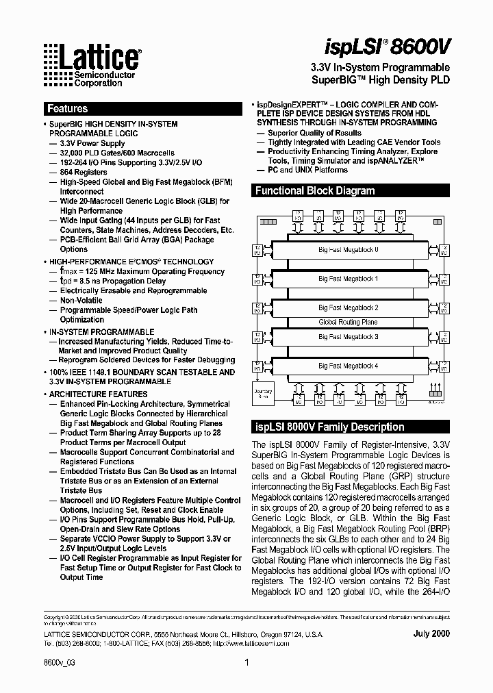 ISPLSI8600V-125LB272_233405.PDF Datasheet