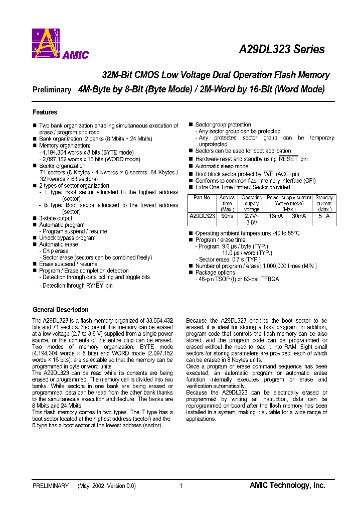 A29DL323_309655.PDF Datasheet