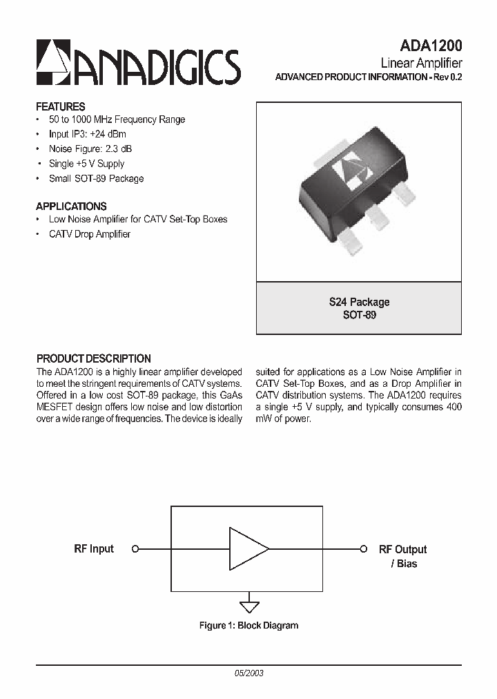ADA1200_366268.PDF Datasheet