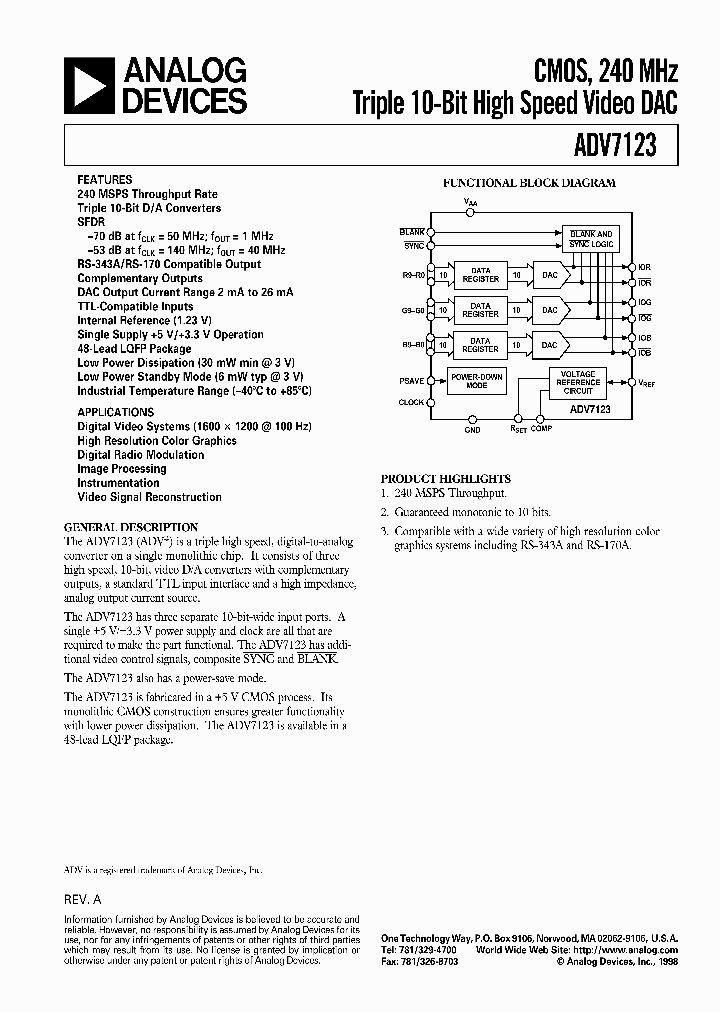 ADV7123_316849.PDF Datasheet