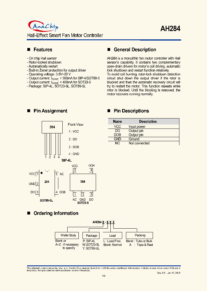AH284_323809.PDF Datasheet