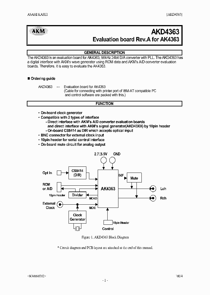 AKD4363_344315.PDF Datasheet