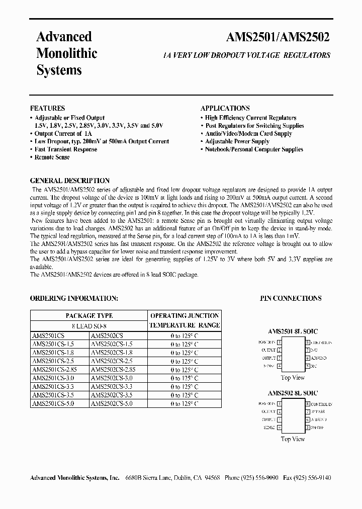 AMS2501_306673.PDF Datasheet