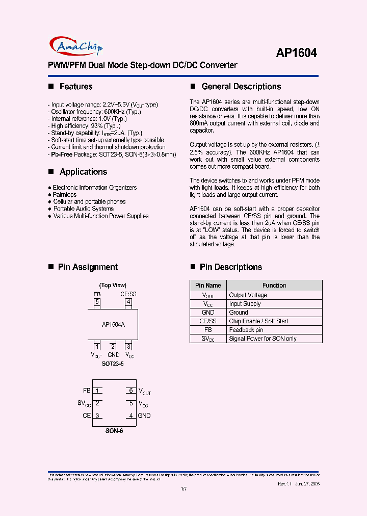 AP1604AWA_320503.PDF Datasheet