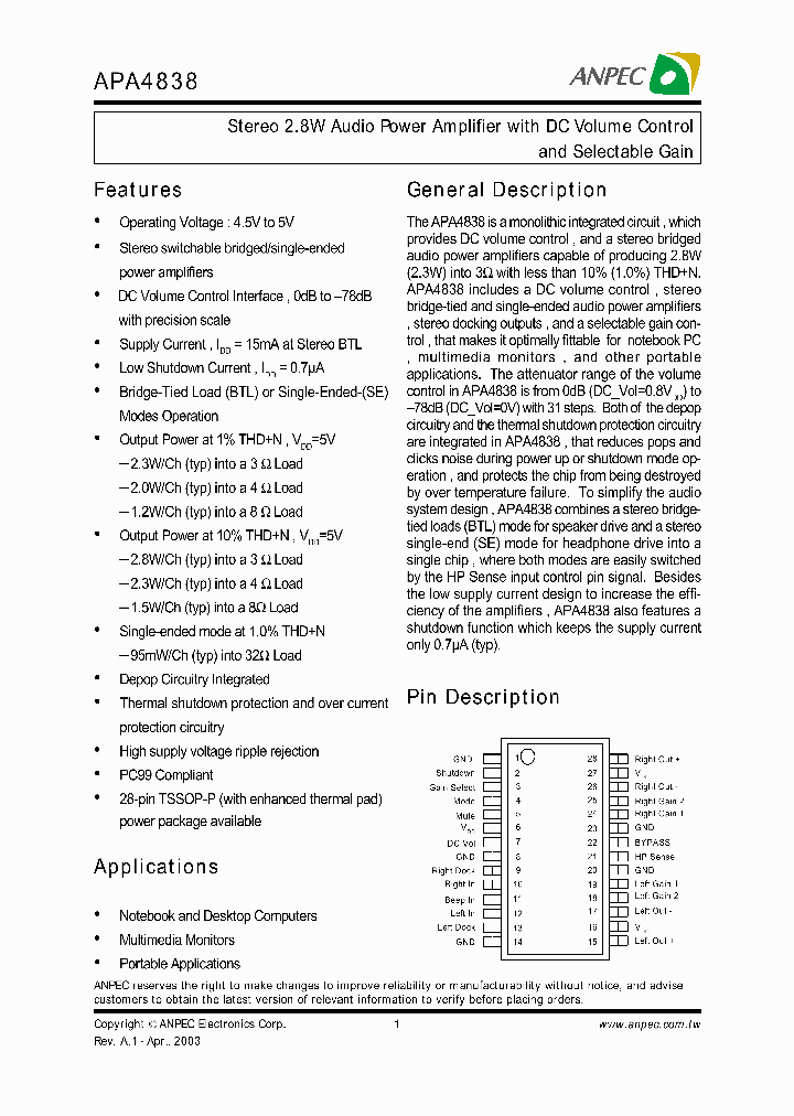 APA4838NBSP_185828.PDF Datasheet