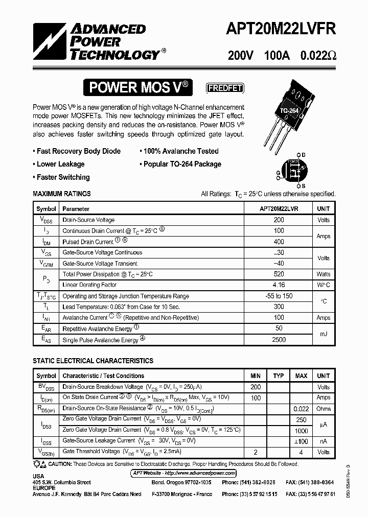 APT20M22LVFR_355713.PDF Datasheet