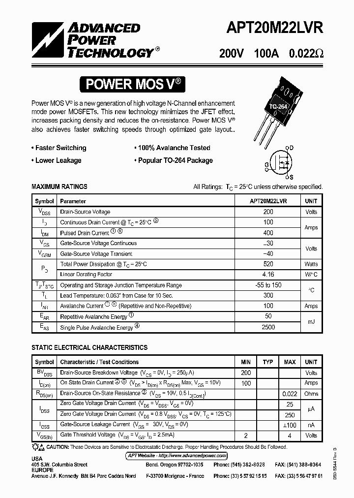APT20M22LVR_355714.PDF Datasheet
