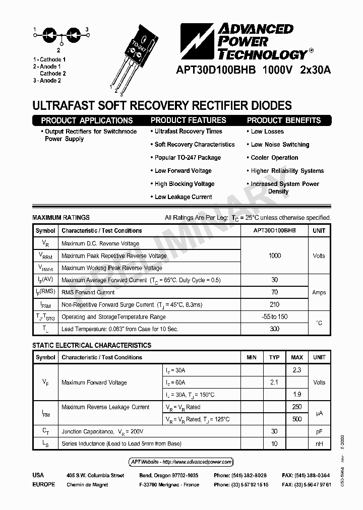 APT30D100BHB_355601.PDF Datasheet