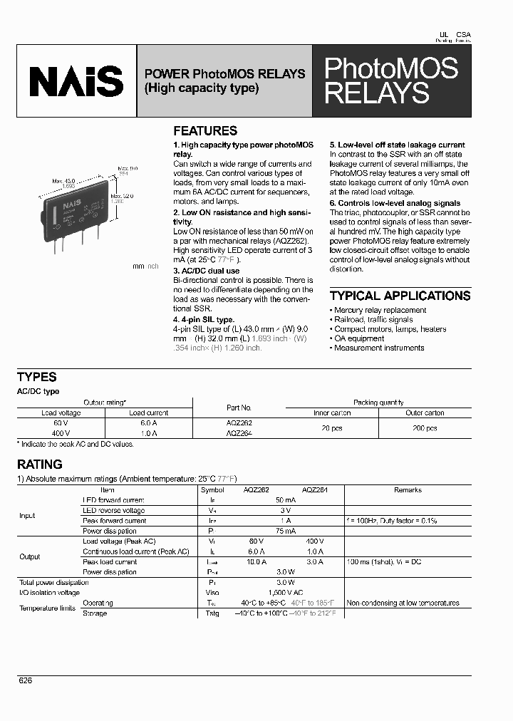 AQZ262_316498.PDF Datasheet