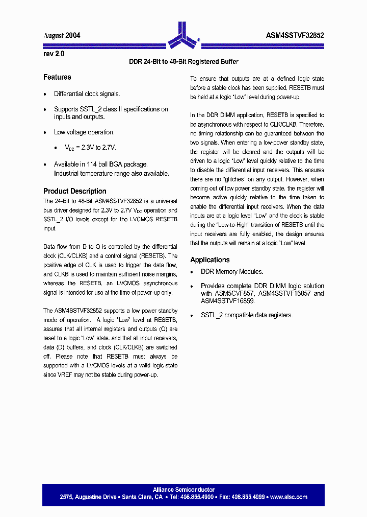 ASM4SSTVF32852_186405.PDF Datasheet