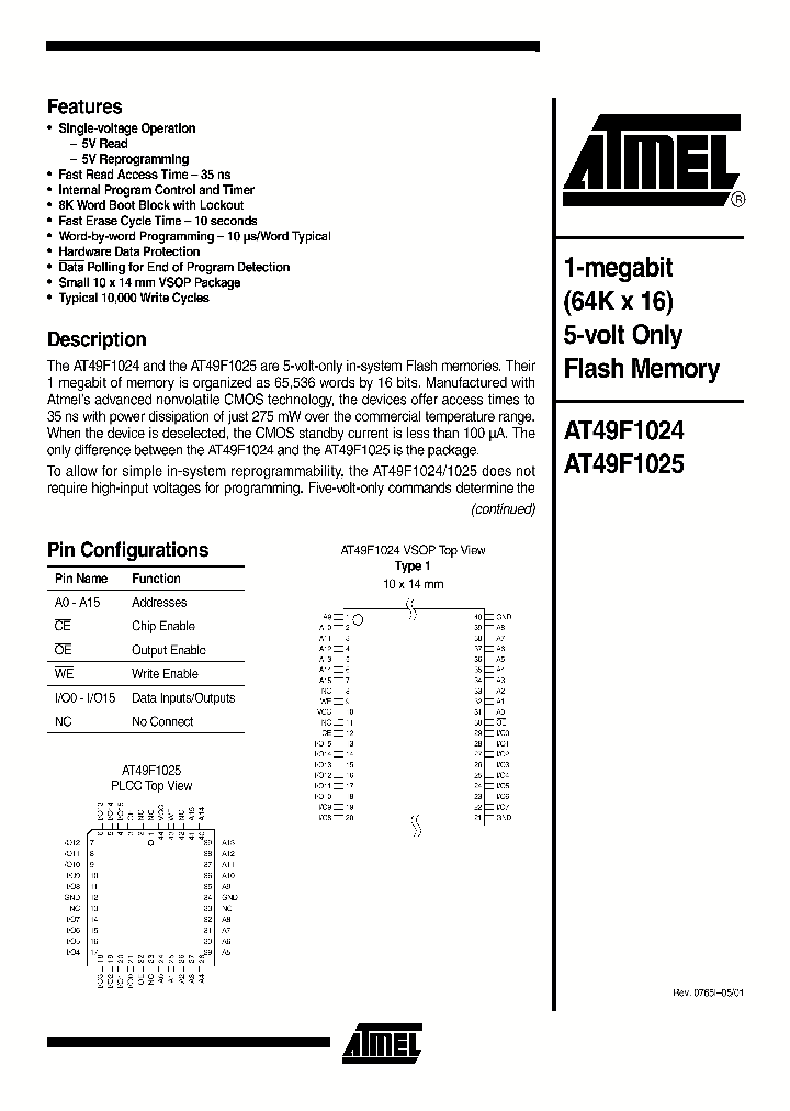 AT49F1024_202683.PDF Datasheet