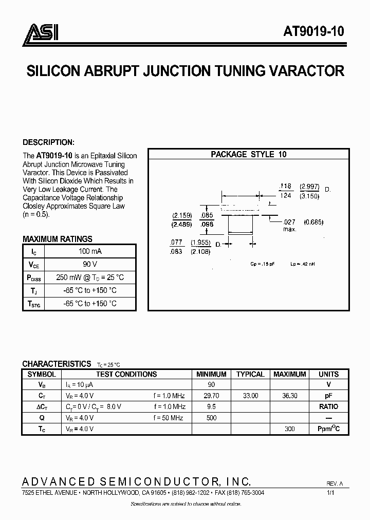 AT9019-10_318841.PDF Datasheet