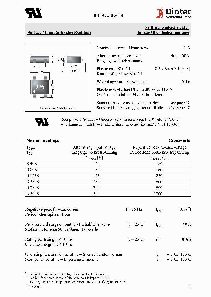 B250S_312420.PDF Datasheet