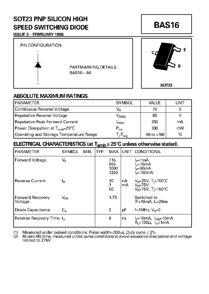 BAS16_366745.PDF Datasheet