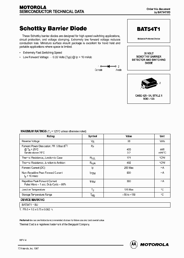 BAT54T1_330990.PDF Datasheet