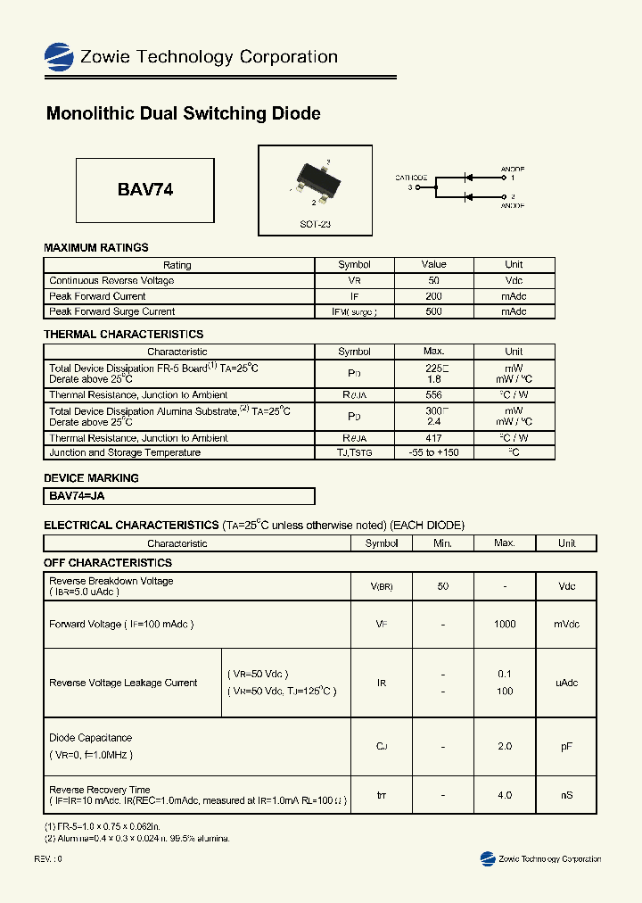 BAV74_381777.PDF Datasheet