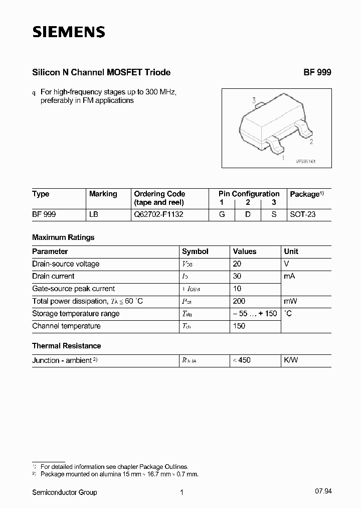 BF999_339225.PDF Datasheet