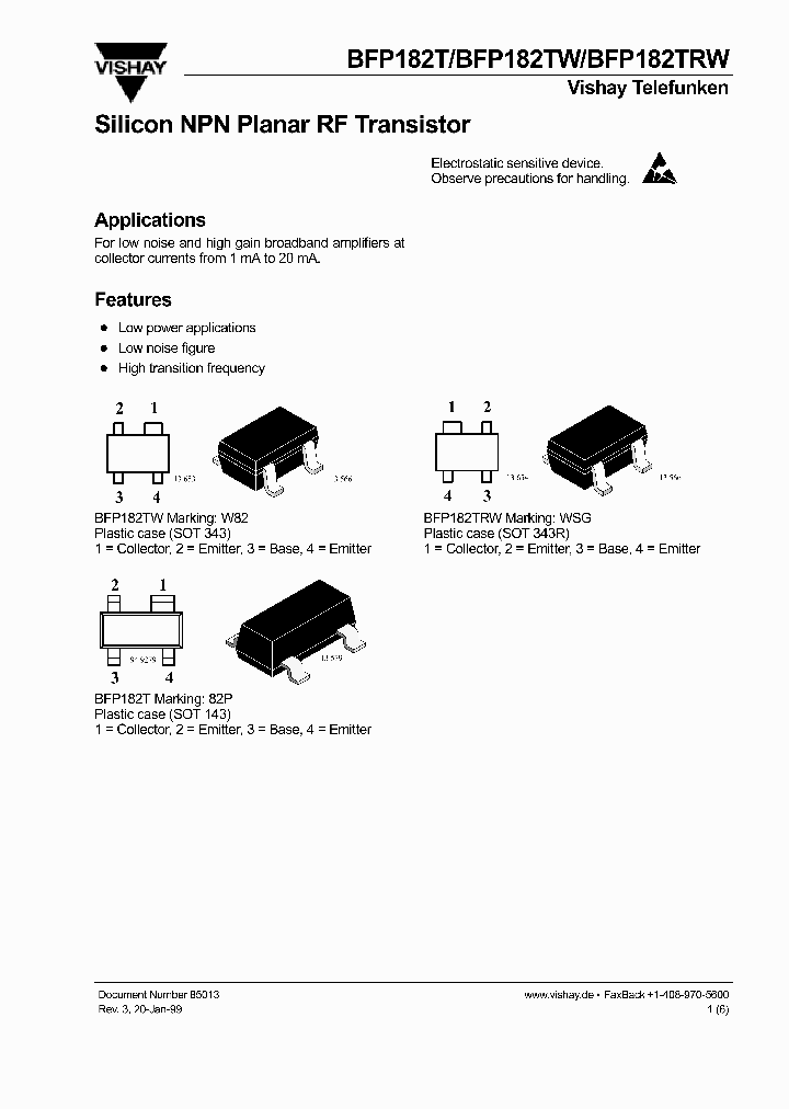 BFP182TRW_357284.PDF Datasheet
