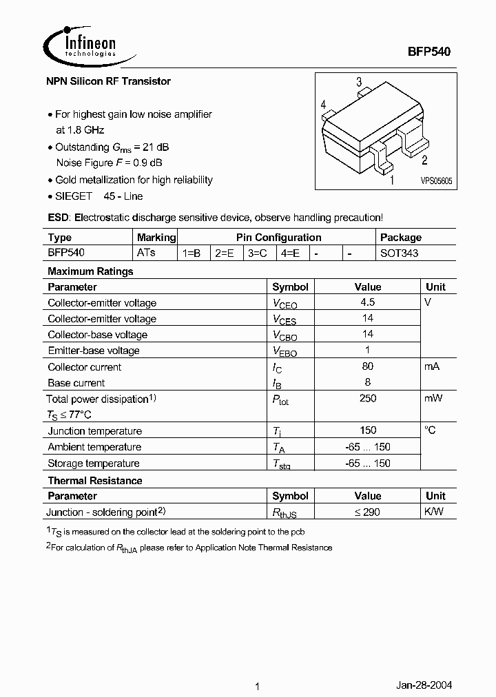 BFP540_344705.PDF Datasheet