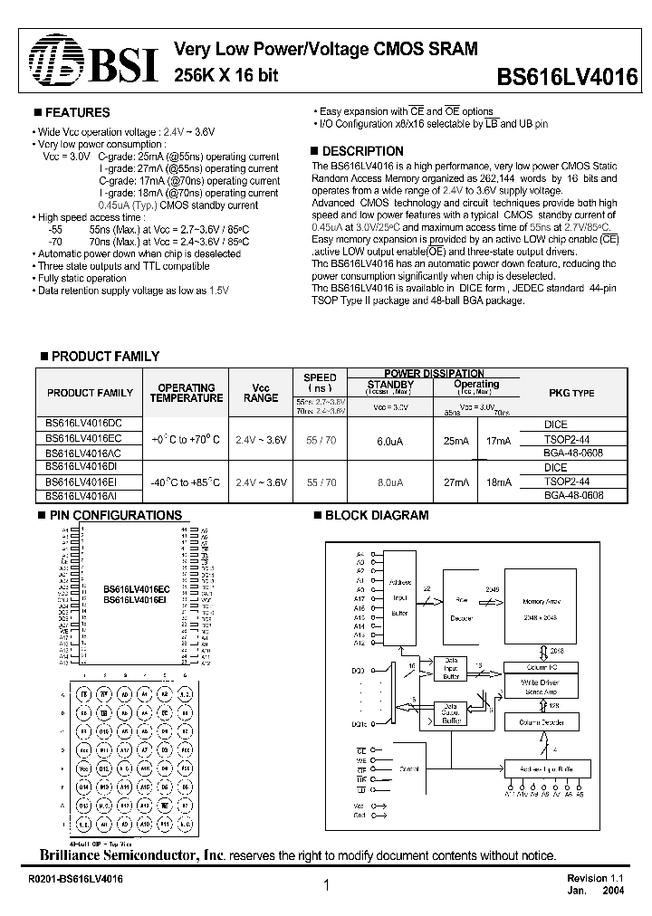 BS616LV4016_318857.PDF Datasheet