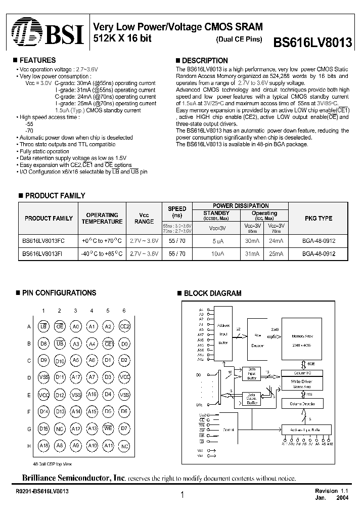 BS616LV8013_356575.PDF Datasheet