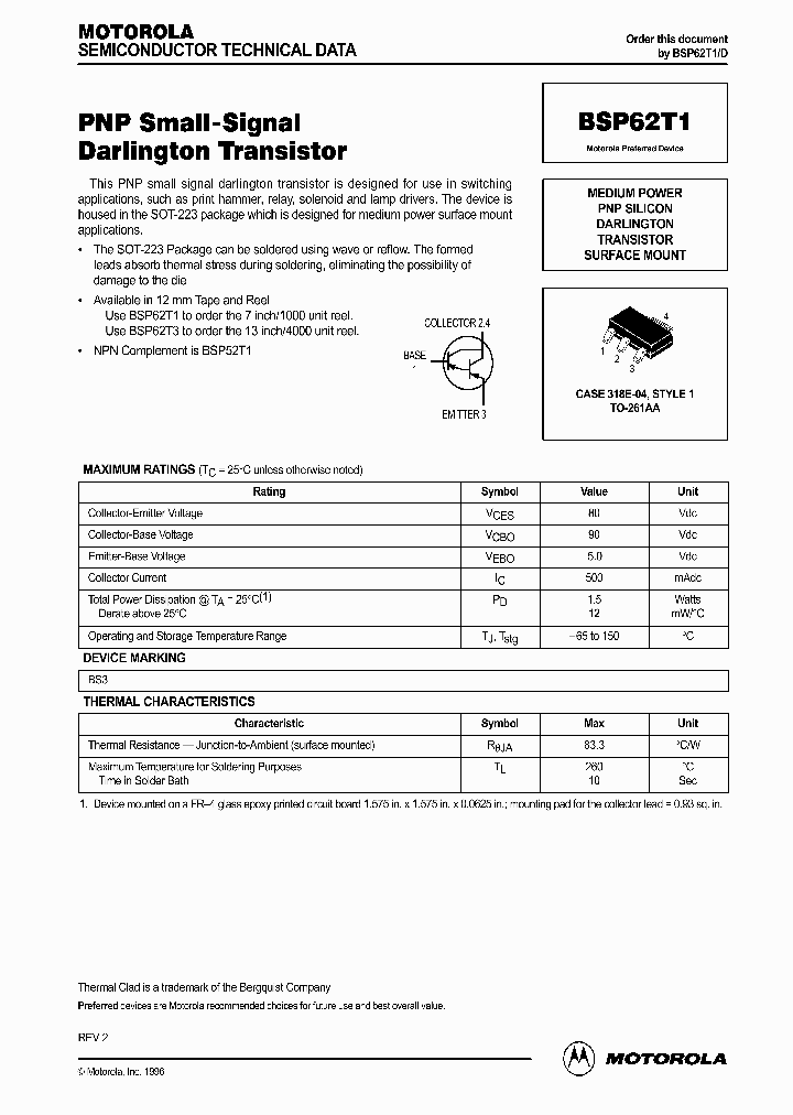BSP62T1D_340542.PDF Datasheet