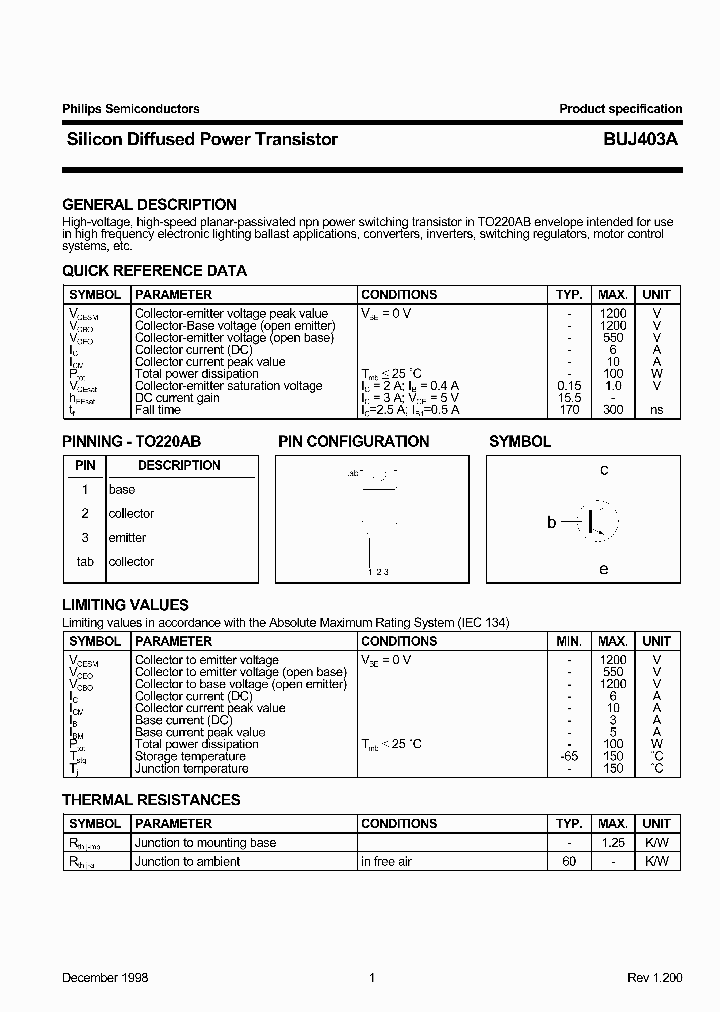BUJ403A_203269.PDF Datasheet