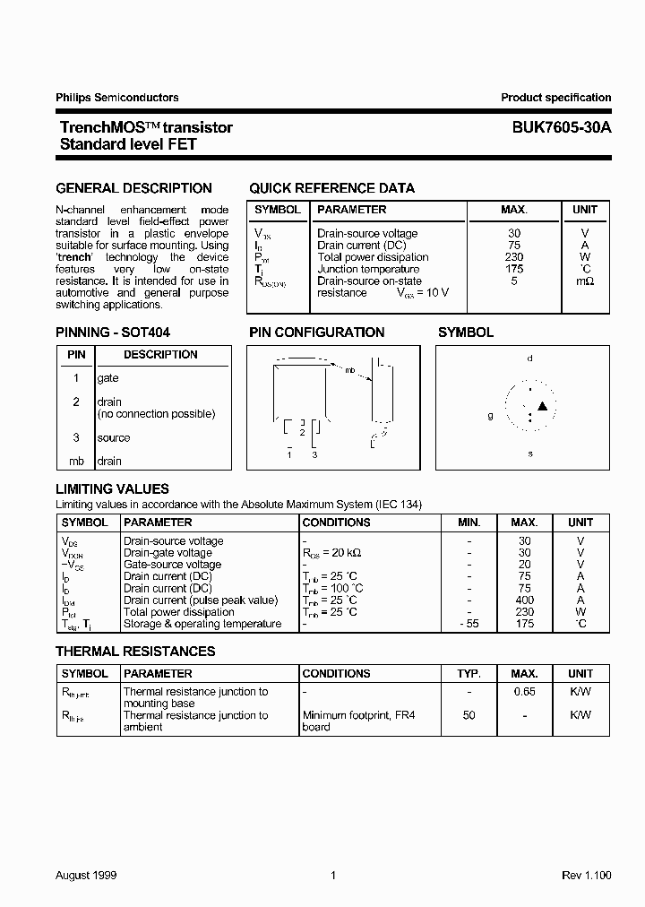 BUK7605-30A_320798.PDF Datasheet