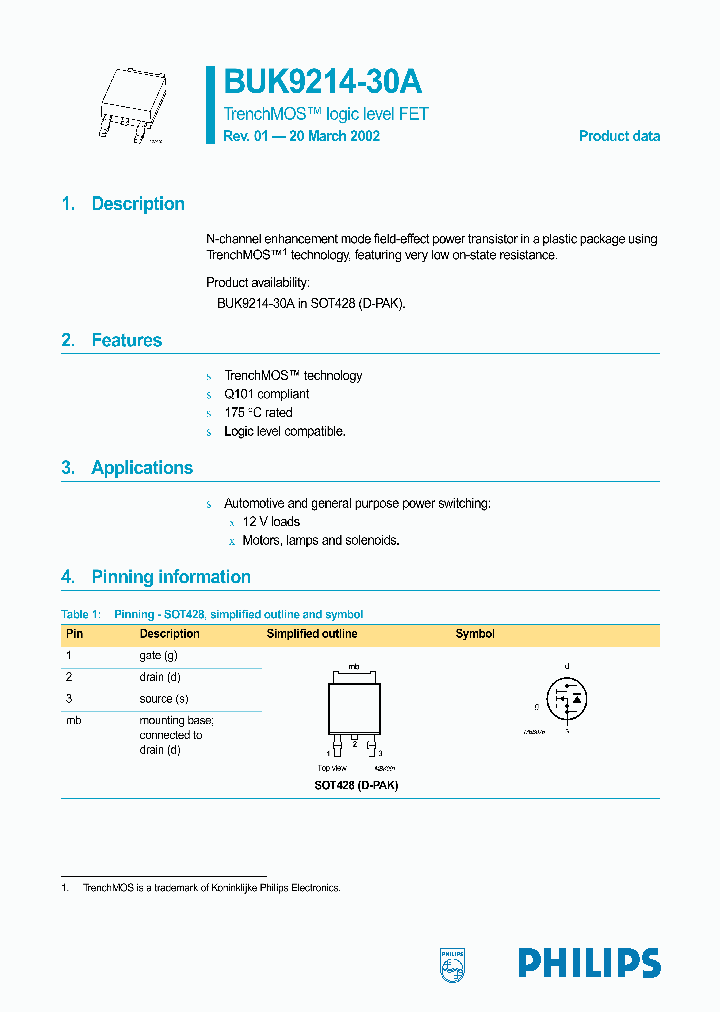 BUK9214-30A_316740.PDF Datasheet