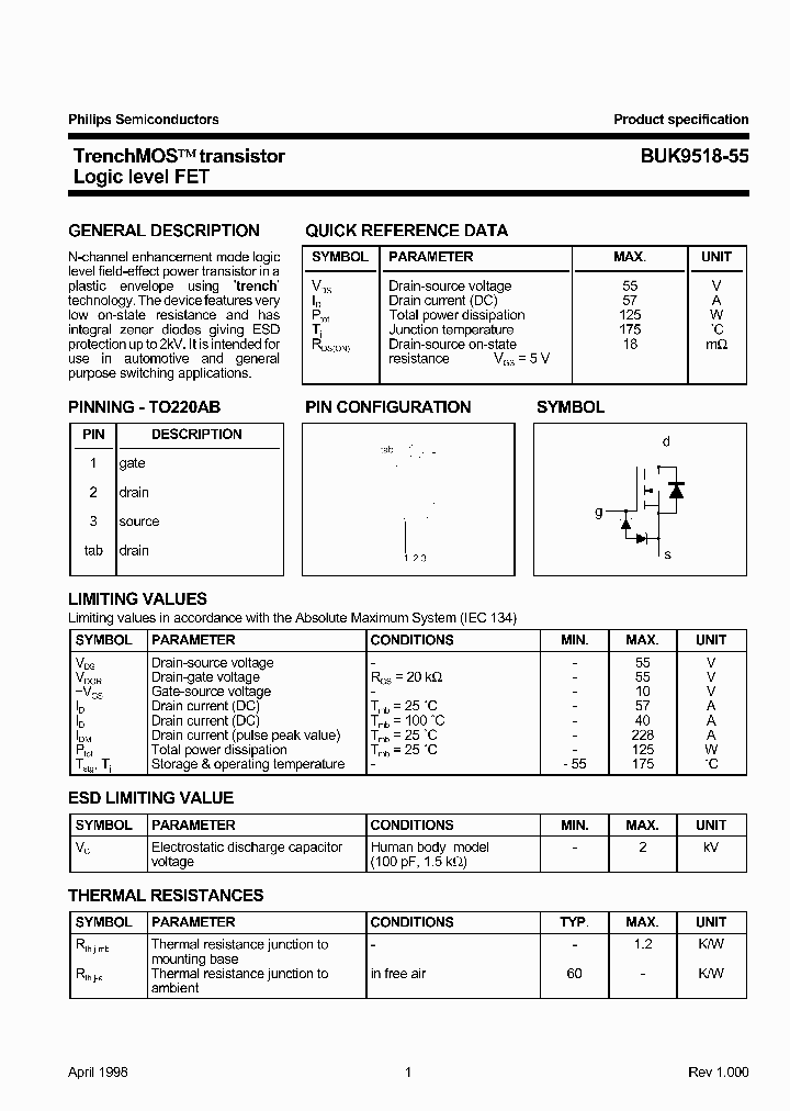 BUK9518-55_357080.PDF Datasheet