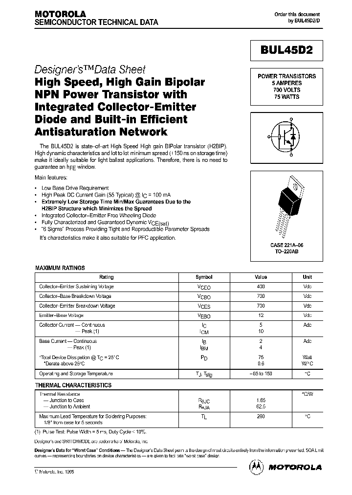BUL45D2D_202139.PDF Datasheet