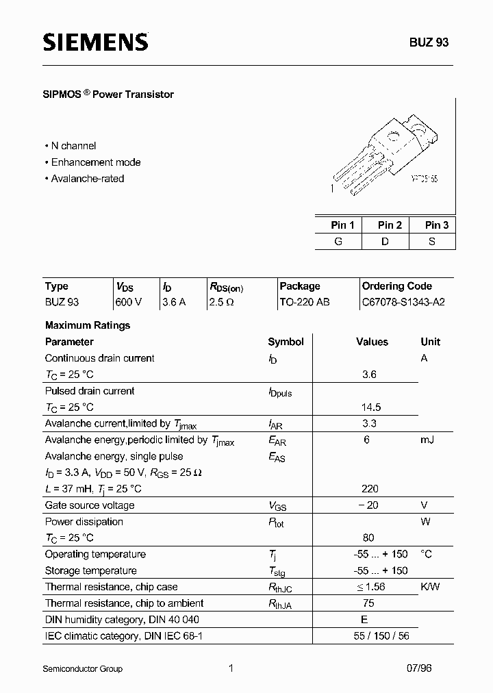 BUZ93_311158.PDF Datasheet
