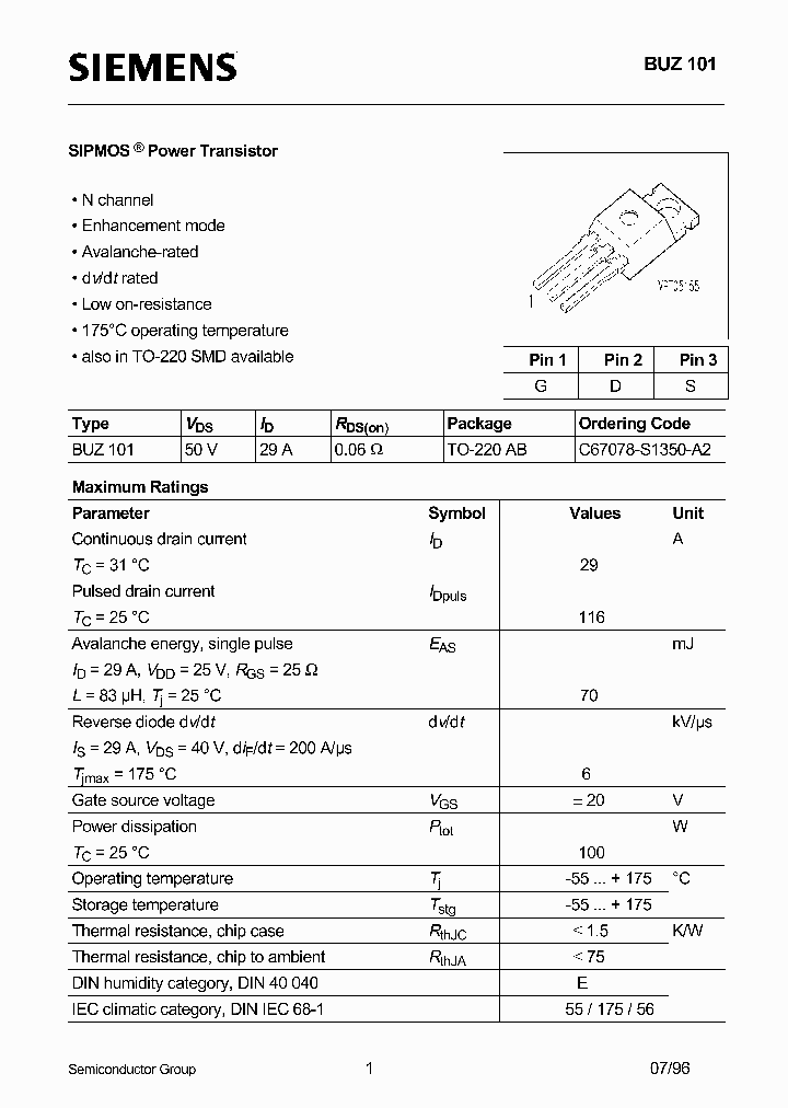 BUZ101_292489.PDF Datasheet