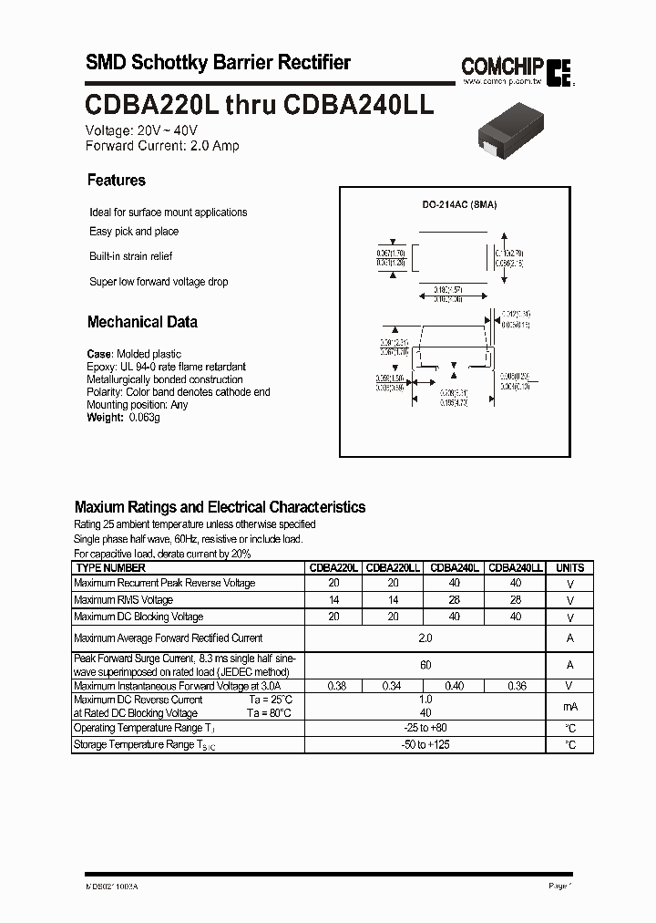 CDBA240L_330486.PDF Datasheet