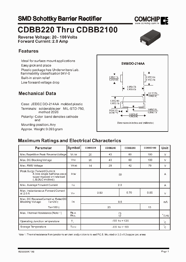 CDBB240_325333.PDF Datasheet
